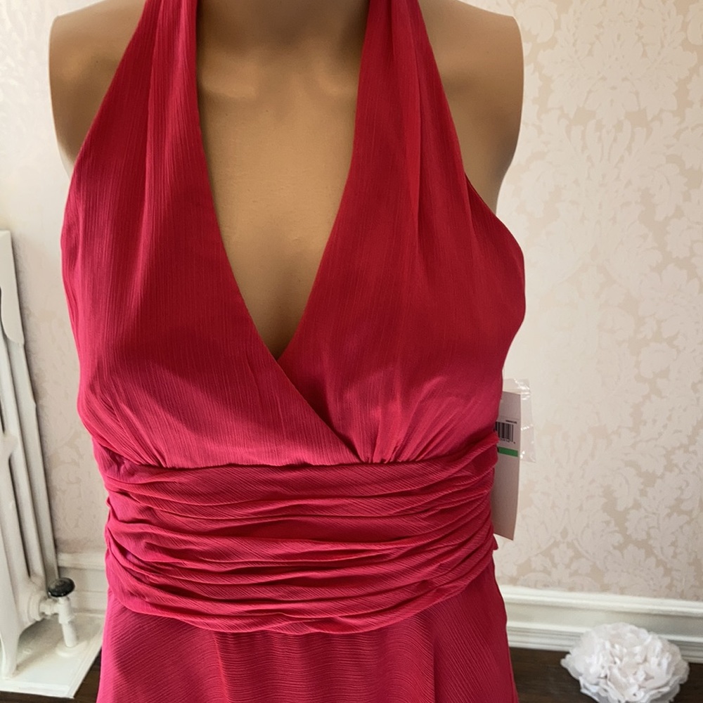 Maggy London, size 8, fuchsia/pink dress.